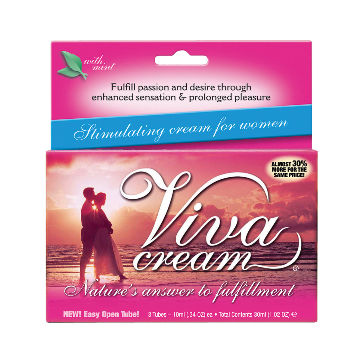 Viva Cream - 3 Count Box - 10ml Tubes | 699439004026 | Discreet Personal Wellness