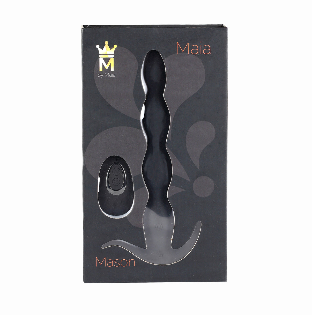 Mason Remote Control Silicone Butt Plug - Black | 5060311472861 | Discreet Personal Wellness