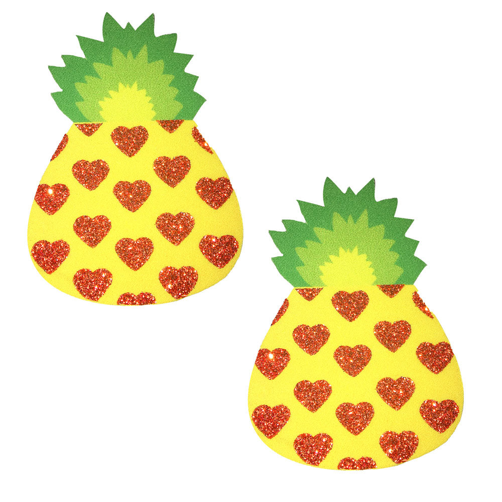 Pina Colada Glitter Nipztix Pasties | 045923590993 | Discreet Personal Wellness