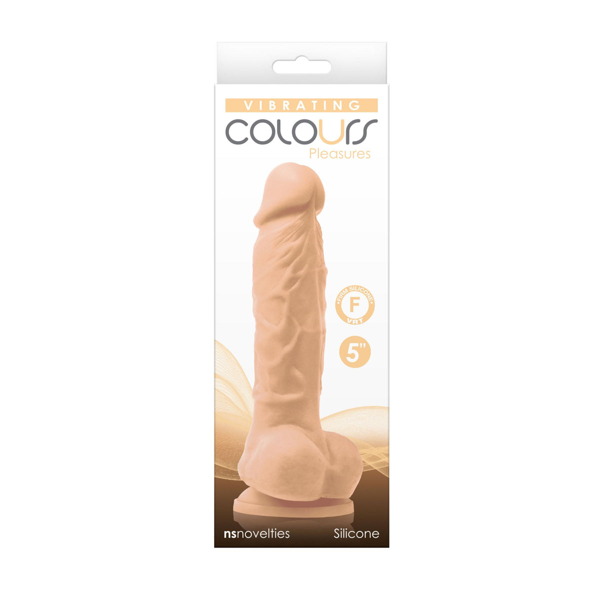 Colours - Pleasures - Vibrating - 5 Inch Dildo - White | 657447104213 | Discreet Personal Wellness