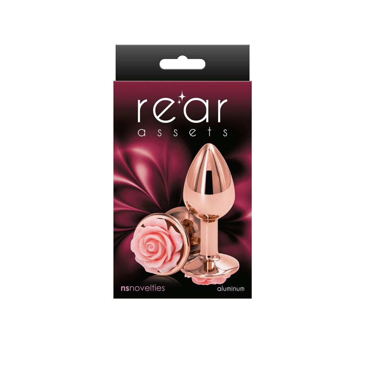 Rear Assets Butt Plug - Rose - Small - Pink | 657447103575 | Discreet Personal Wellness