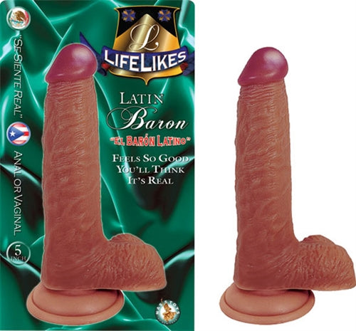 Lifelike Latin Baron 5 Inch | 782631201116 | Discreet Personal Wellness