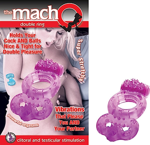 The Macho Double Ring Purple | 782631214529 | Discreet Personal Wellness