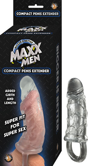 Maxx Men Compact Penis Sleeve - Clear | 782631266009 | Discreet Personal Wellness