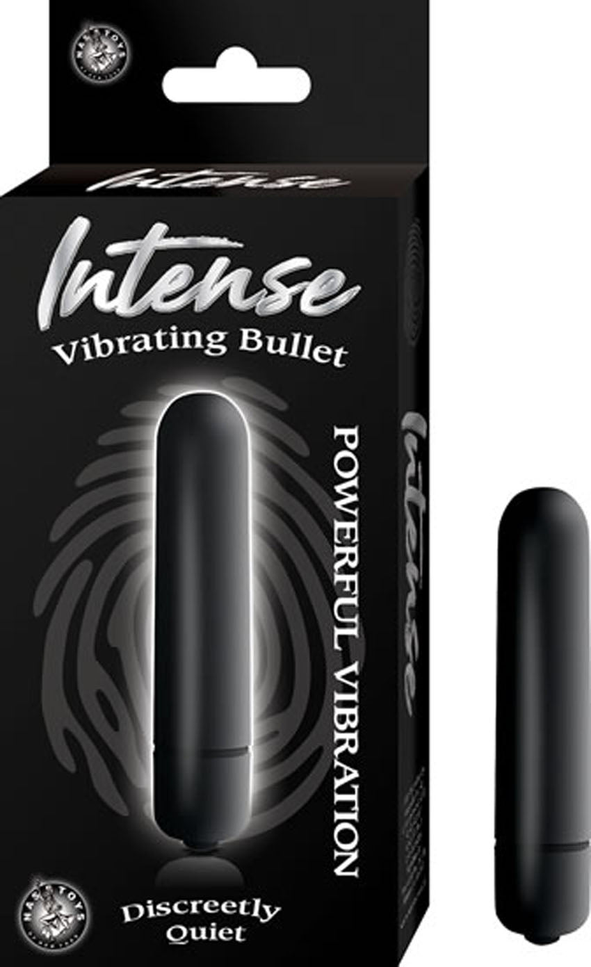 Intense Vibrating Bullet - Black | 782631280432 | Discreet Personal Wellness