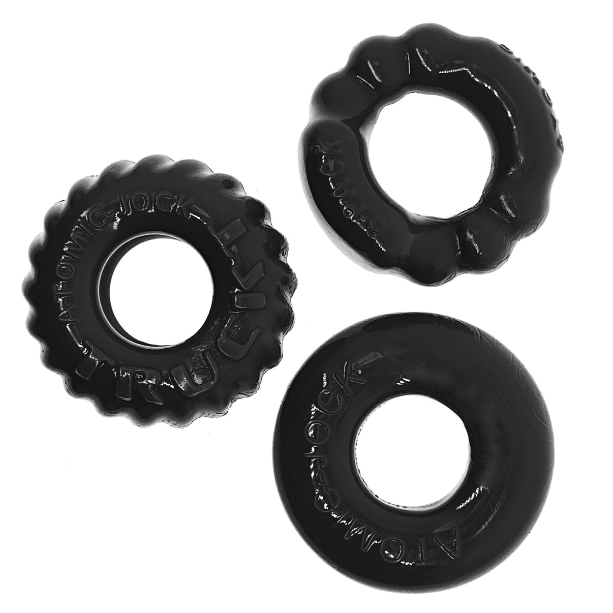 Bonemaker 3-Pack Boner Rings - Black | 840215121684 | Discreet Personal Wellness