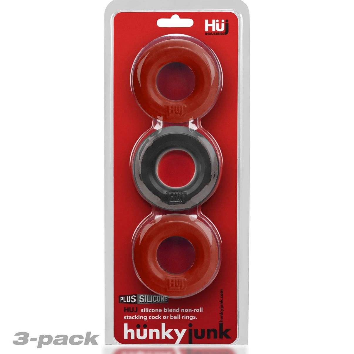 Huj3 C-Ring 3-Pack - Cherry / Ice | 840215121646 | Discreet Personal Wellness