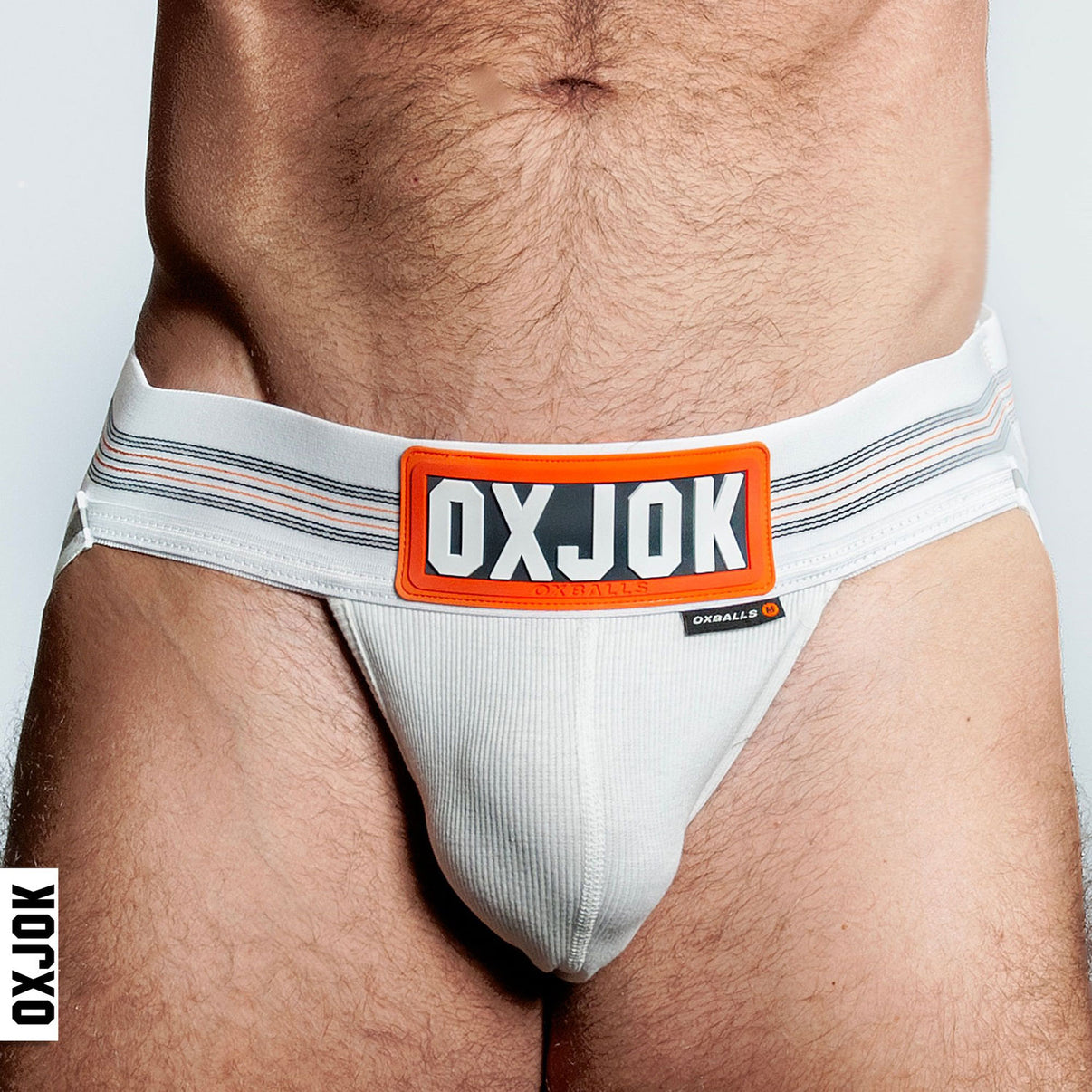 Slingjock Upthrust Slider-Strap Jock White Snow - Medium | 840215124500 | Discreet Personal Wellness