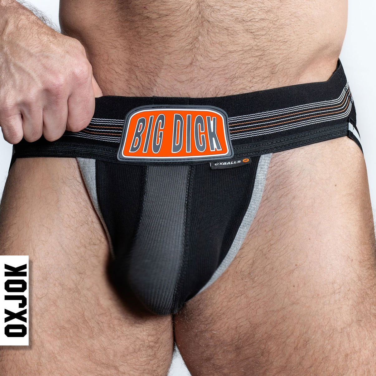 Bulger the Big Pouch Jock Black Iron Large | 840215125217 | Discreet Personal Wellness