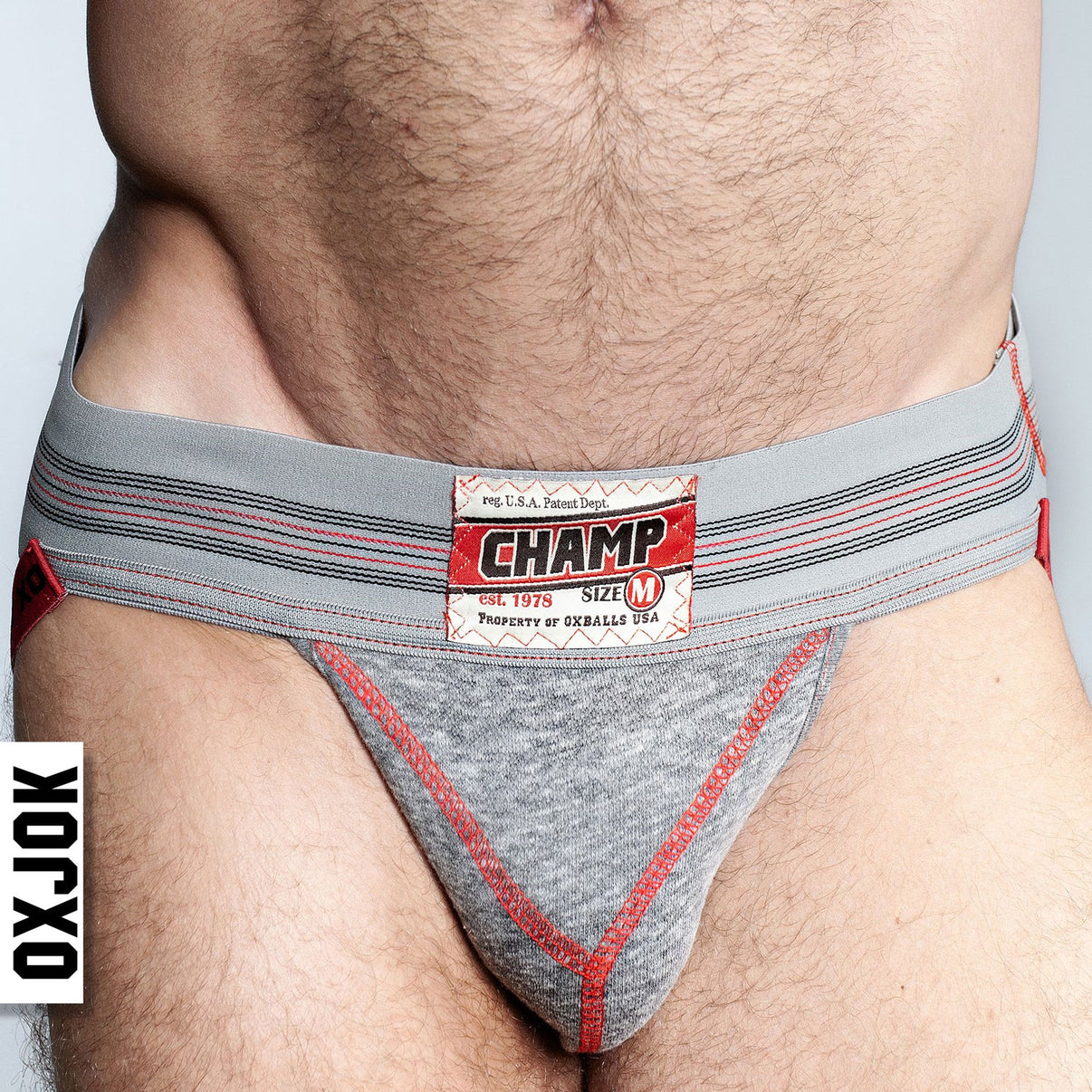 Champ Vintage Sweatshirt Jockstrap Gray Heather - Xl | 840215125279 | Discreet Personal Wellness