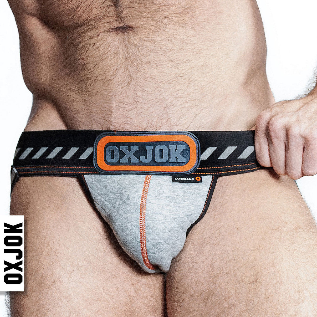 Packer Industrial Quilted Cargo Strapjock Mist Heather Medium | 840215125804 | Discreet Personal Wellness