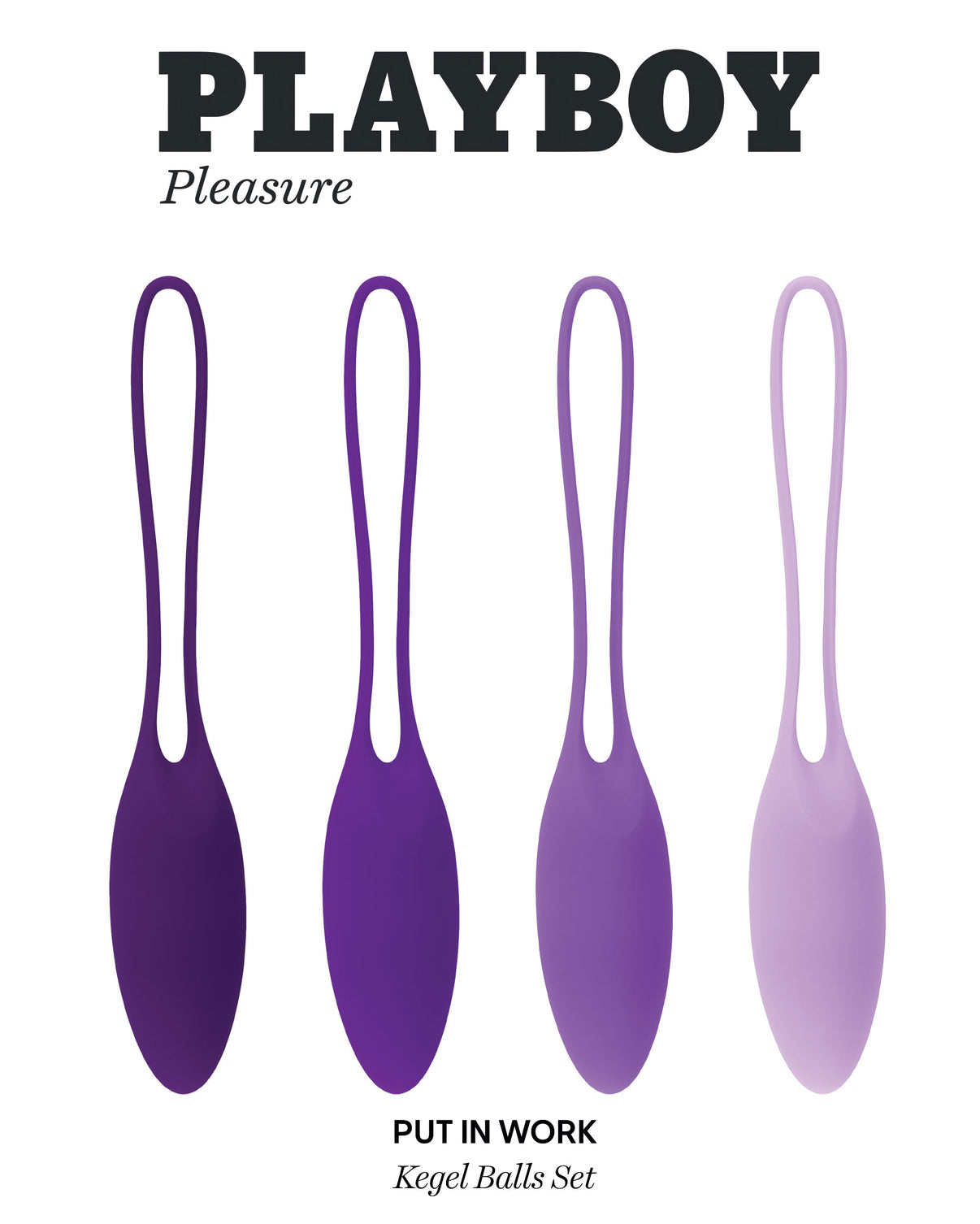 Playboy Pleasure - Put in Work - Kegel Balls Set - Acai Ombre | 844477022444 | Discreet Personal Wellness