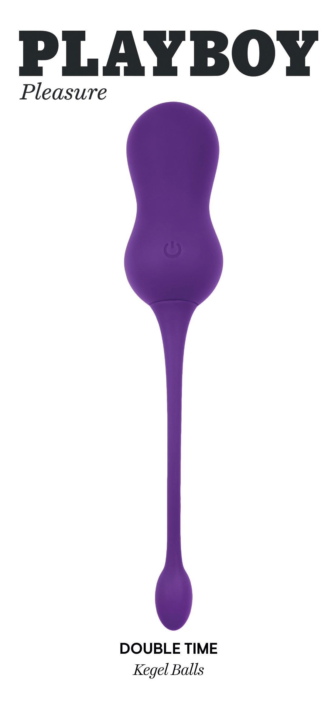 Playboy Pleasure - Double Time - Kegel Balls - Dark Purple | 844477022406 | Discreet Personal Wellness