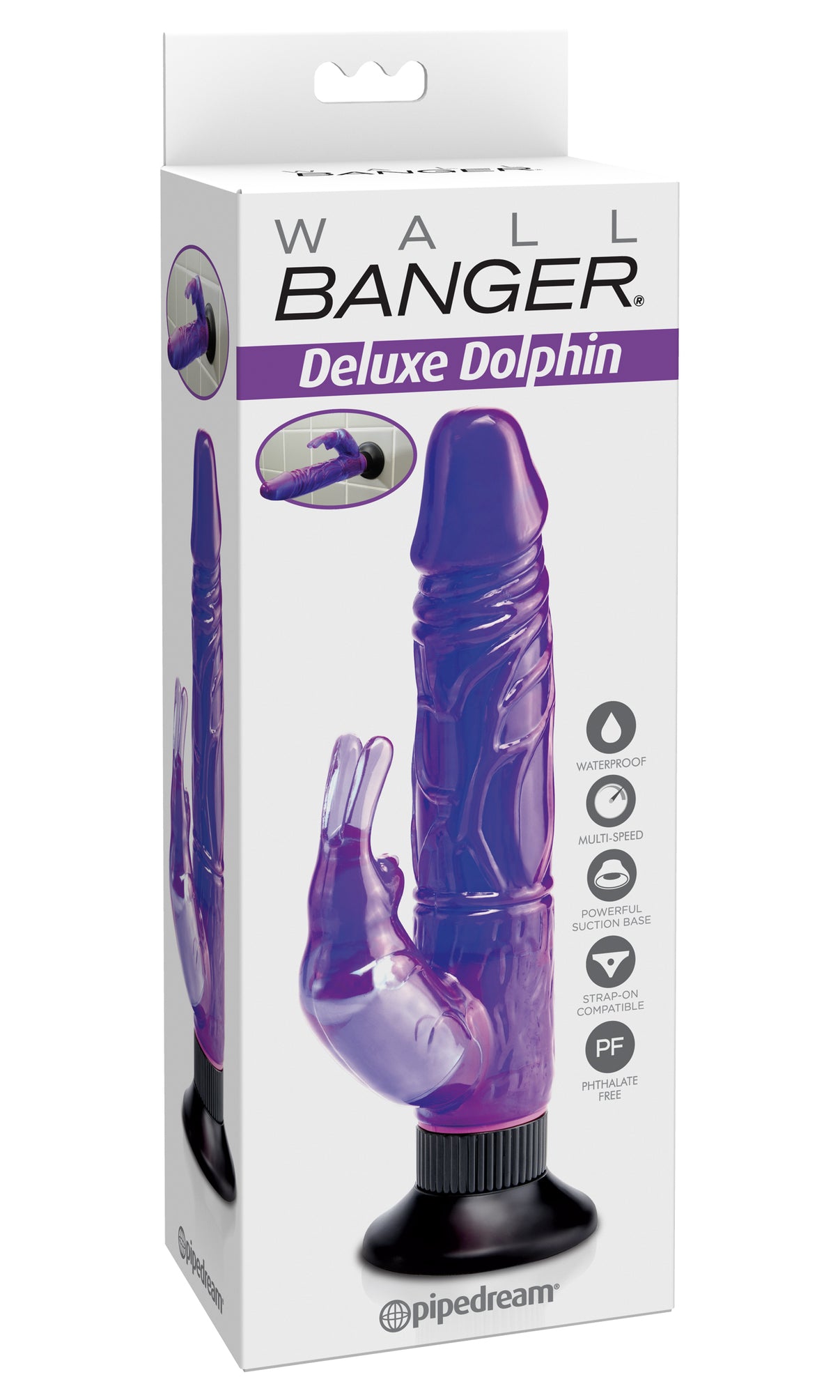 Waterproof Bunny Wall Bangers Deluxe - Purple | 603912218572 | Discreet Personal Wellness