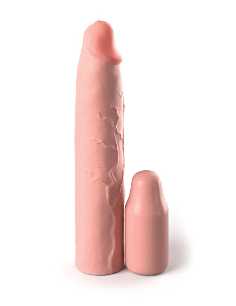 Fantasy X-Tensions Elite 9 Inch Sleeve With 3 Inch Plug - Light | 603912772647 | Discreet Personal Wellness