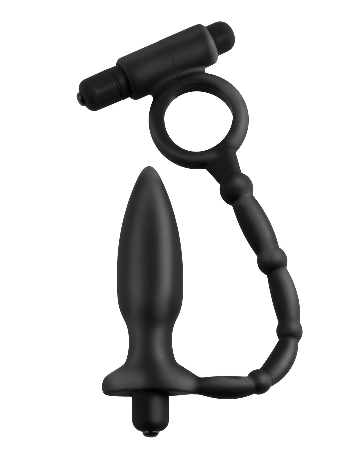 Anal Fantasy Collection Ass Kicker With Penisring - Black | 603912332056 | Discreet Personal Wellness