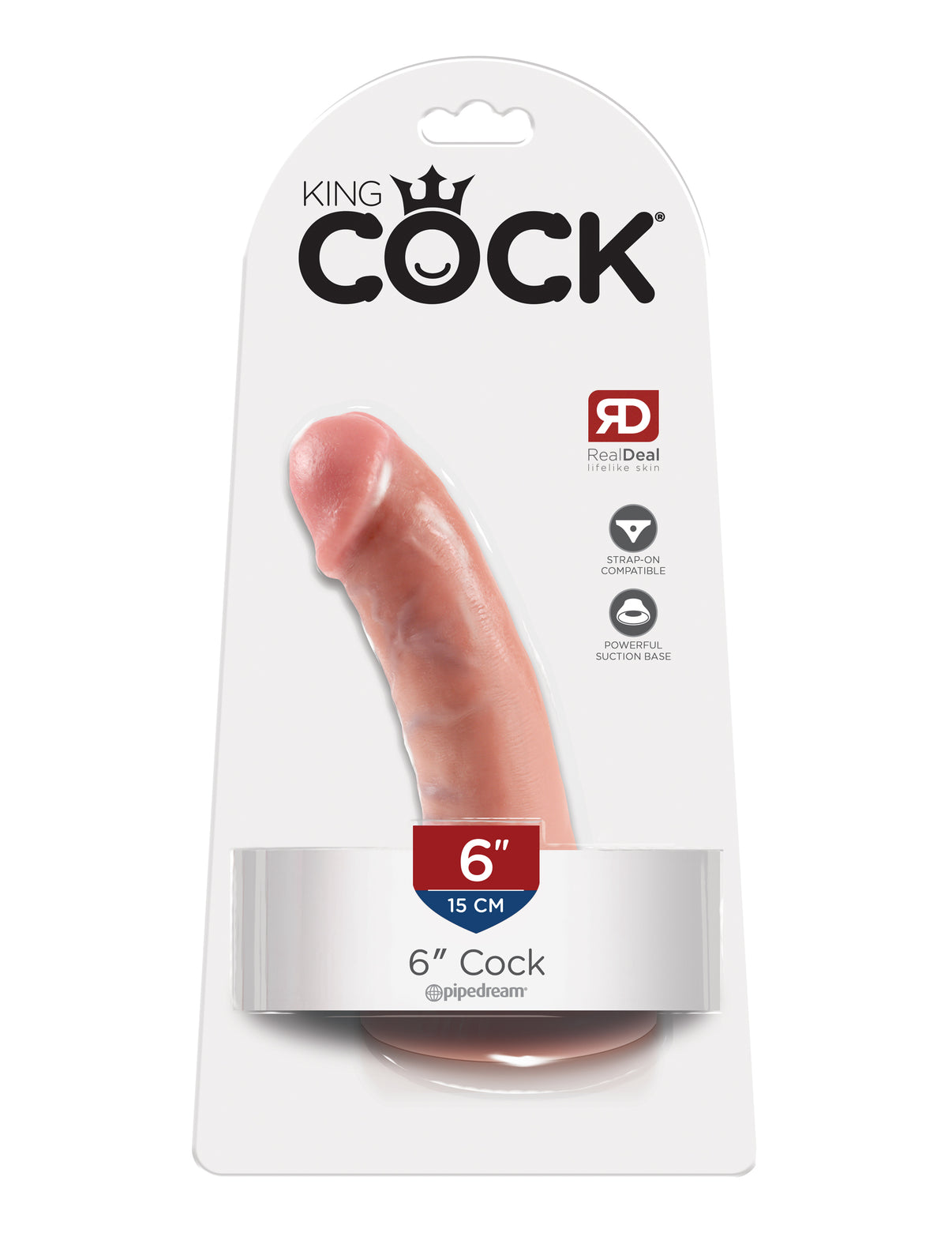 King Penis 6-Inch Penis - Flesh | 603912349887 | Discreet Personal Wellness