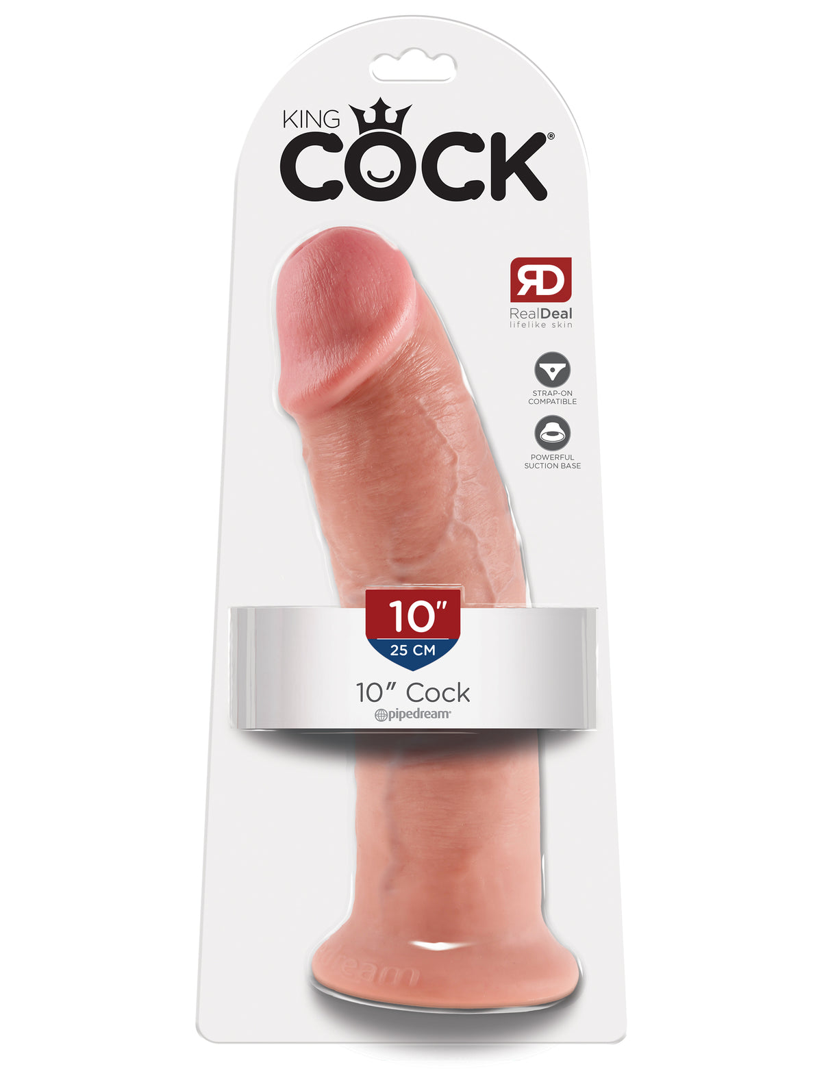 King Penis 10-Inch Penis - Flesh | 603912350005 | Discreet Personal Wellness