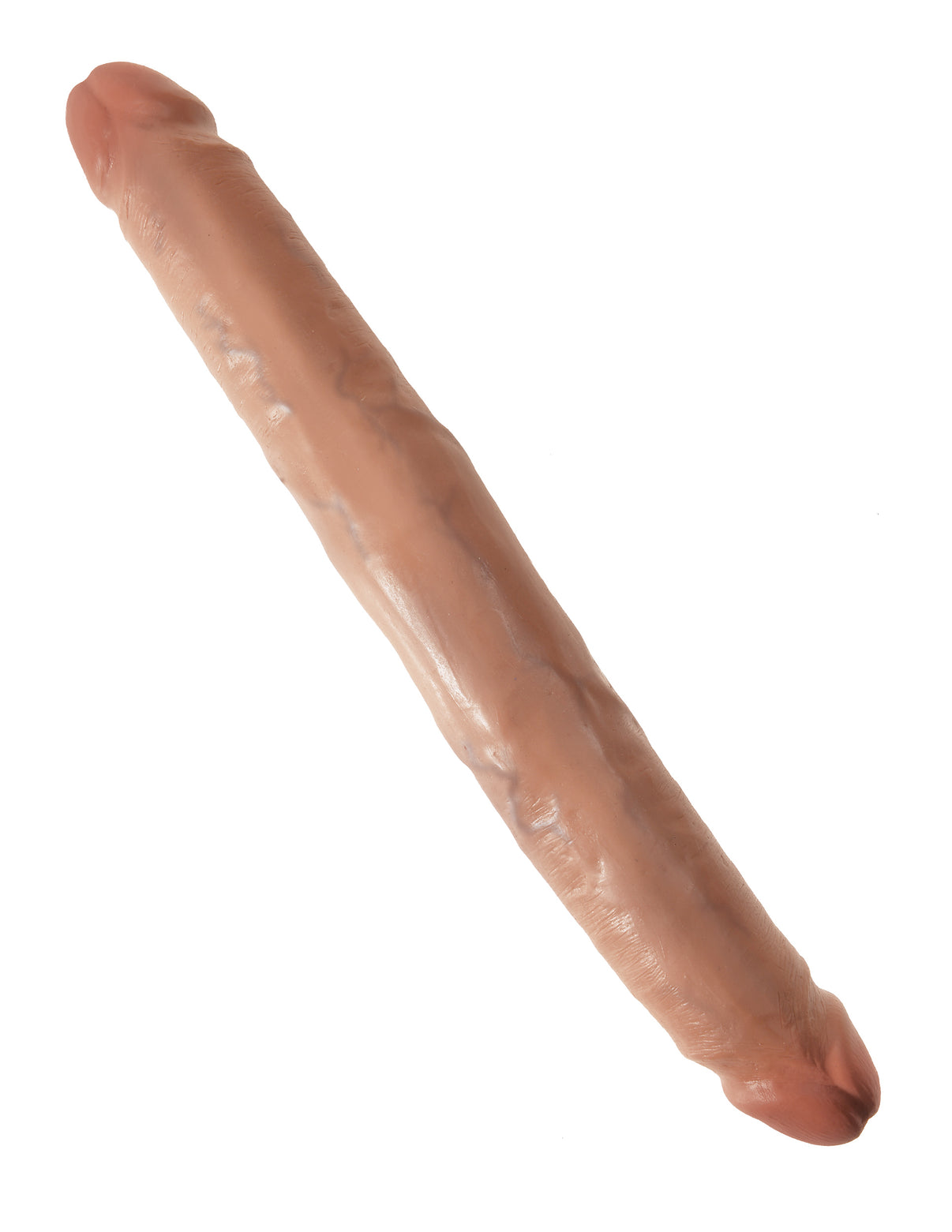 King Penis 12 Inch Slim Double Dildo - Tan | 603912746457 | Discreet Personal Wellness