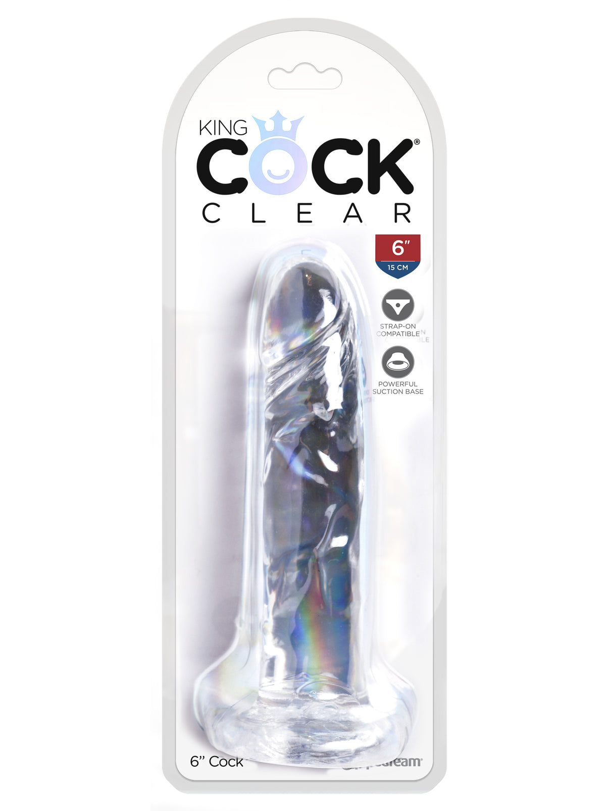 King Penis Clear 6 Inch Penis | 603912758832 | Discreet Personal Wellness