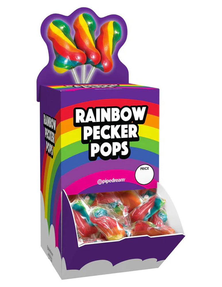 Rainbow Pecker Pops - 72 Count | 603912738179 | Discreet Personal Wellness