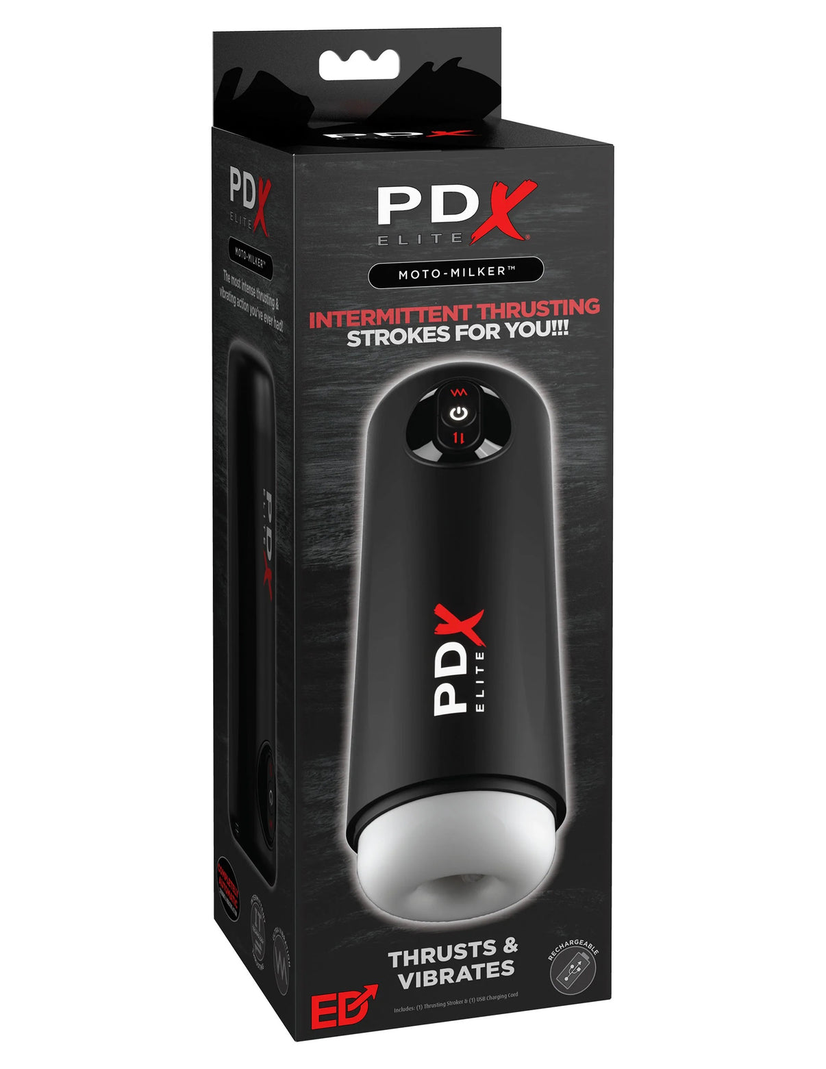 PDX Elite Moto Milker - Black | 603912774603 | Discreet Personal Wellness