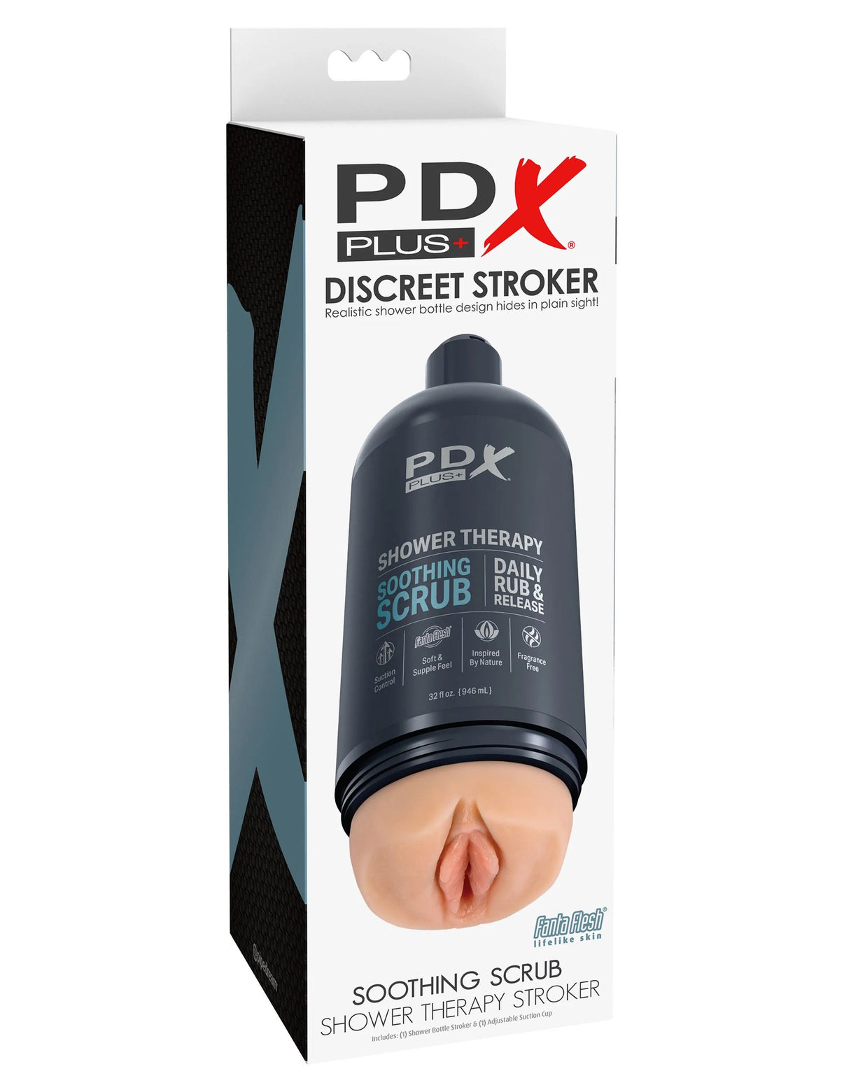 Shower Therapy - Soothing Scrub - Light - Vagina Style Stroker | 603912774405 | Discreet Personal Wellness