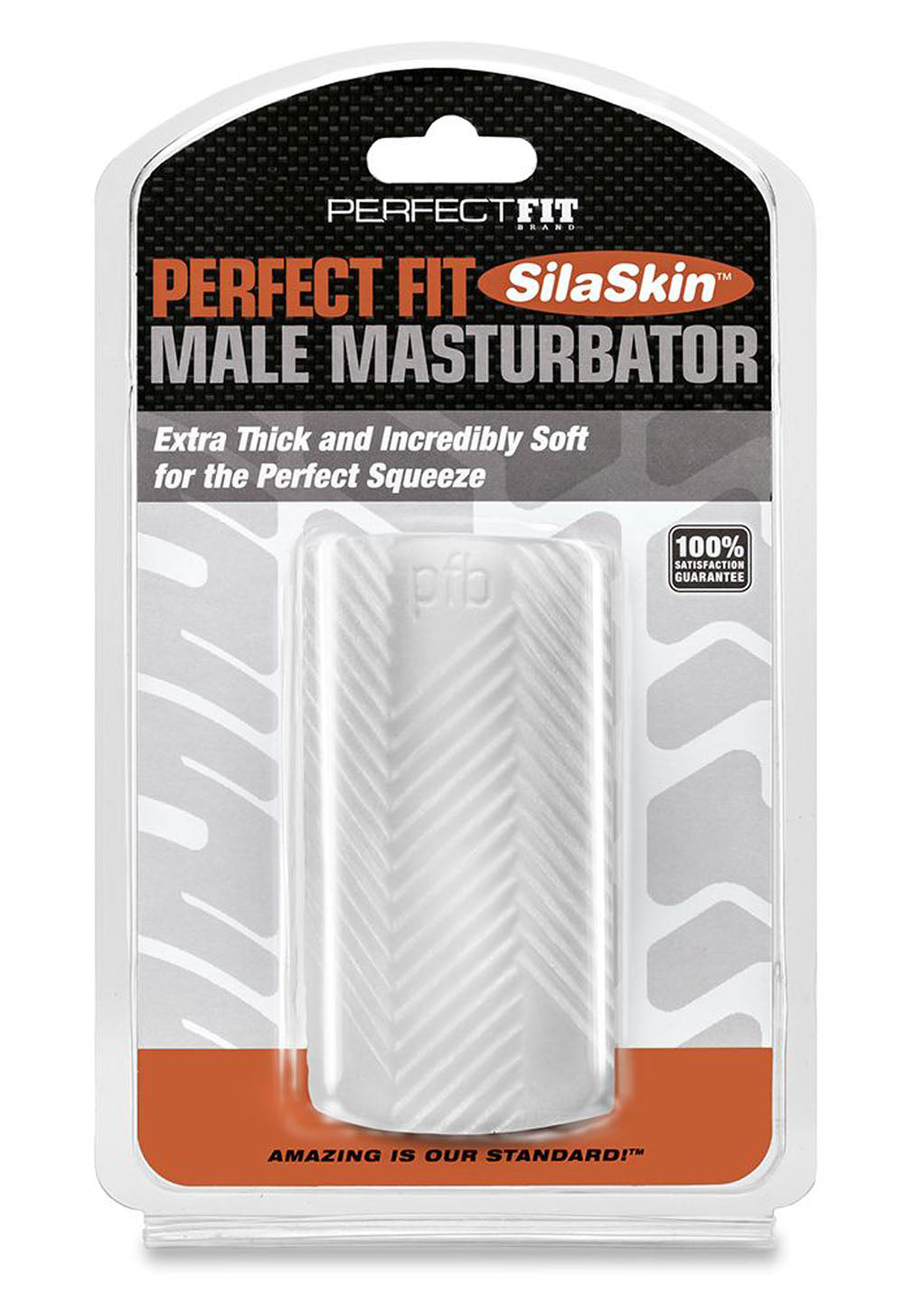 Perfect Fit Male Masturbator - Clear | 851127008062 | Discreet Personal Wellness