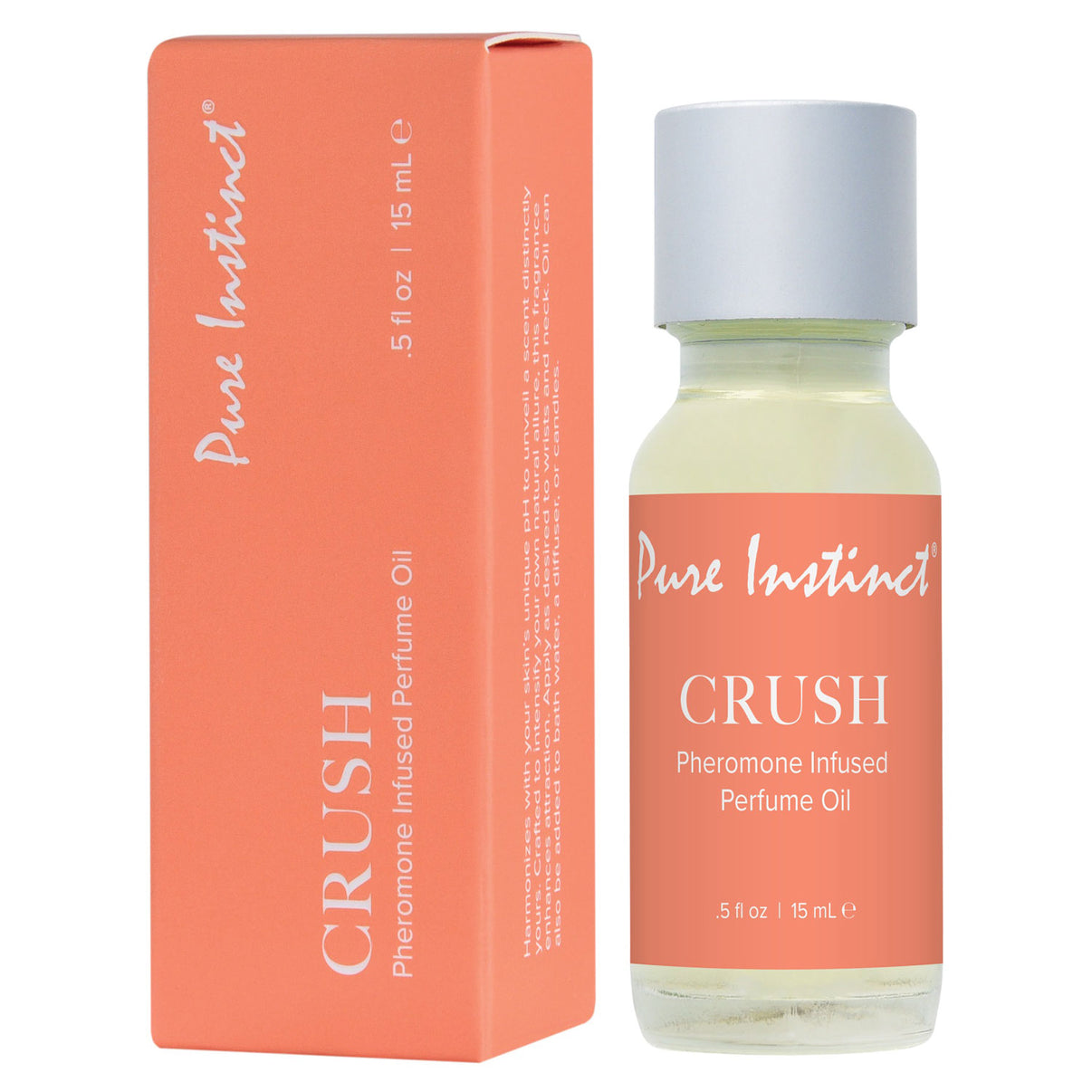 Pure Instinct Pheromone Perfume Oil Crush Dropper 15 ml | 0.5 Fl Oz | 638258906111 | Discreet Personal Wellness