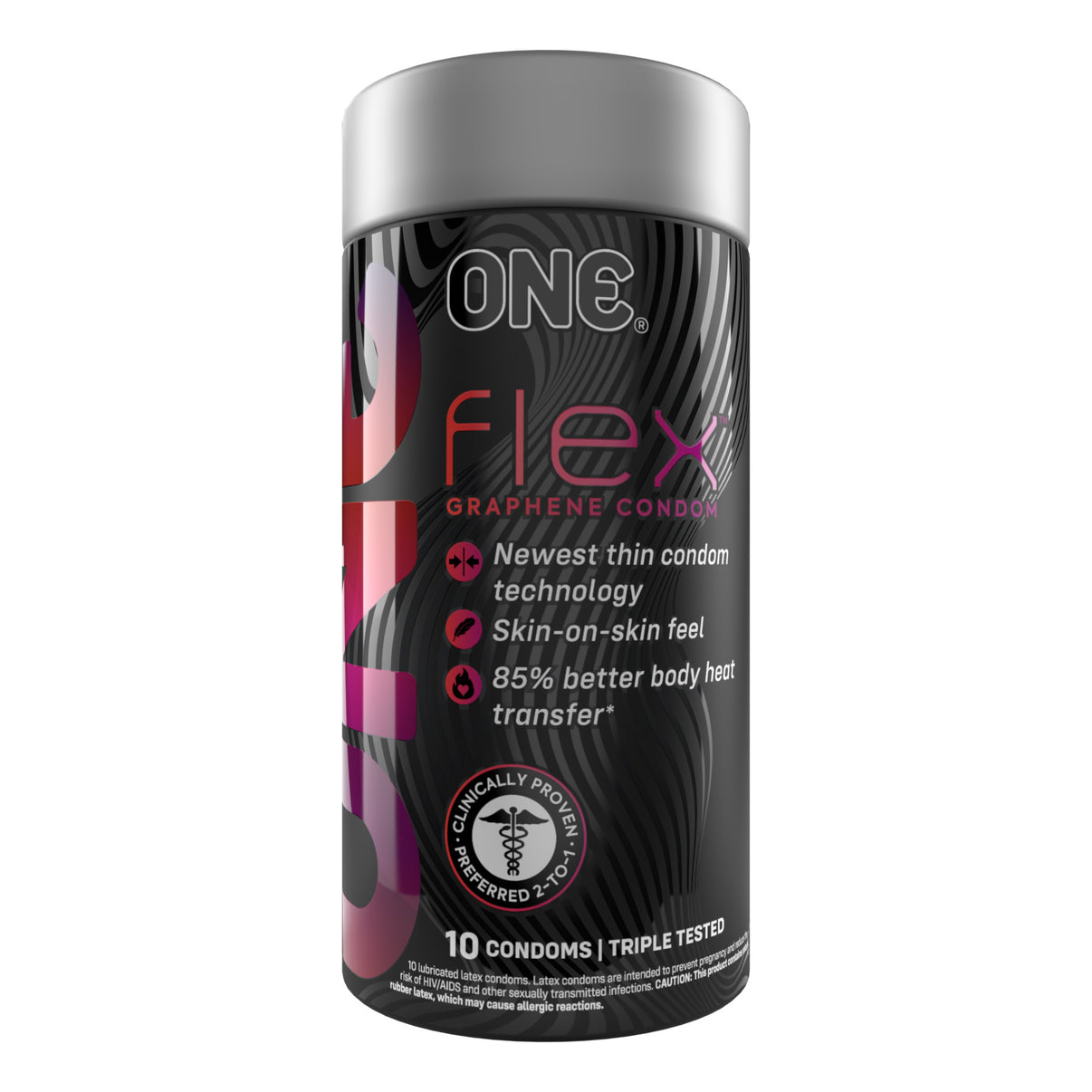 One Flex 10 Count Condoms | 726893115132 | Discreet Personal Wellness