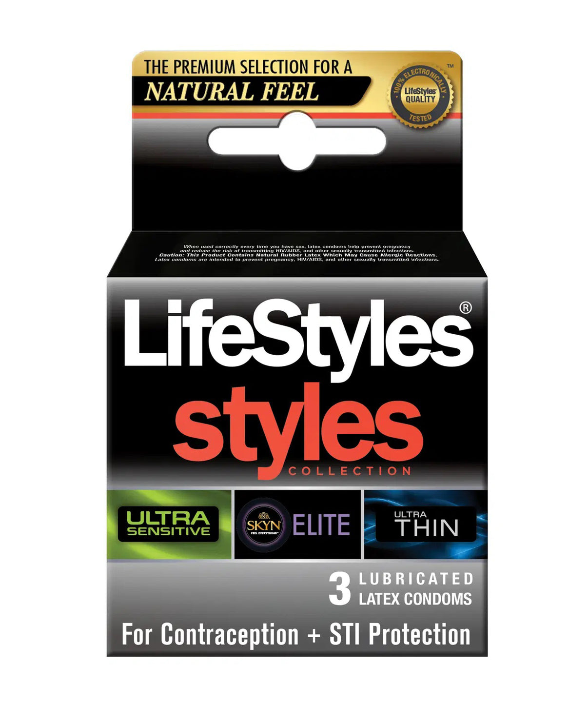 Lifestyles - Styles Sensitive 3 Pk | 070907299036 | Discreet Personal Wellness