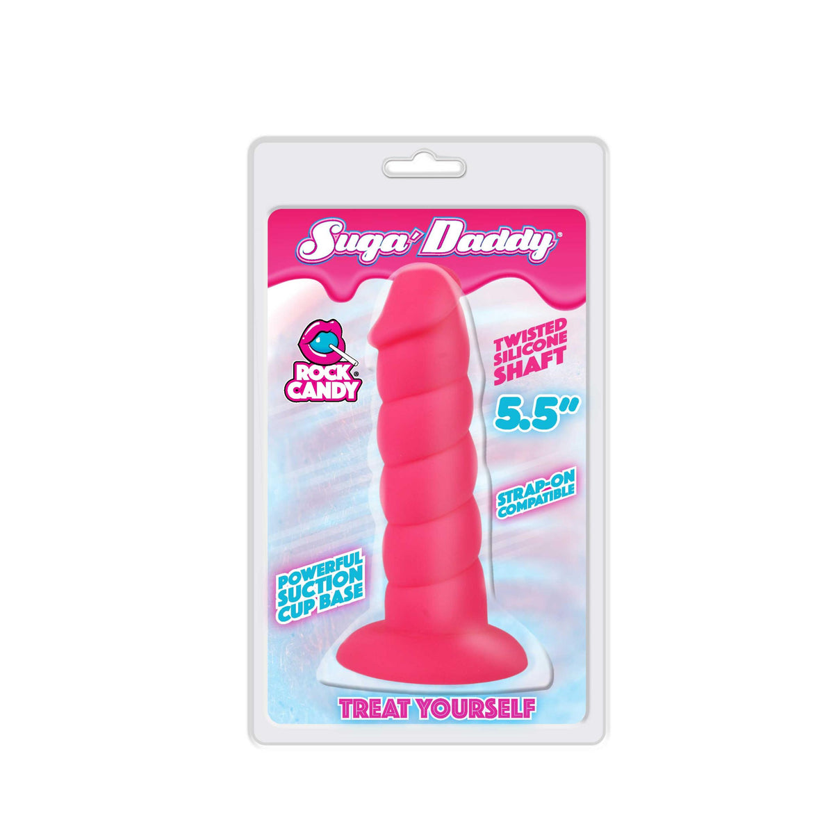 Suga-Daddy 5.5 Inch Penis - Pink | 850006647422 | Discreet Personal Wellness