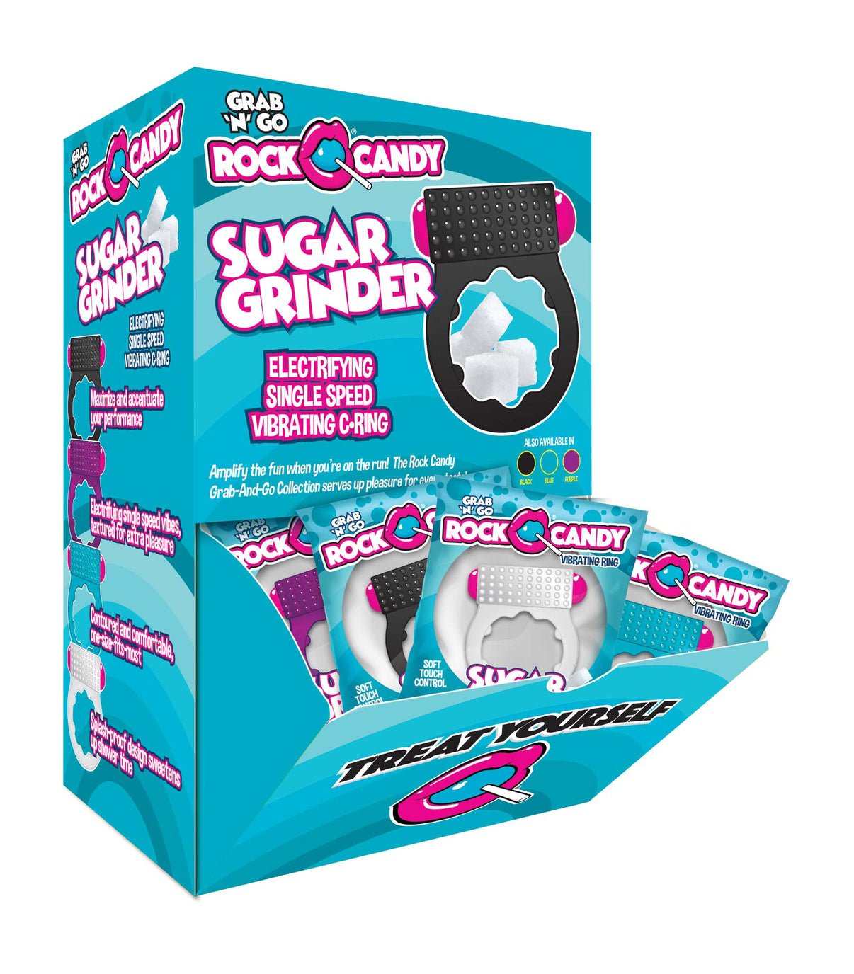Sugar Grinder 24 Pk Display - Assorted | 850006647699 | Discreet Personal Wellness