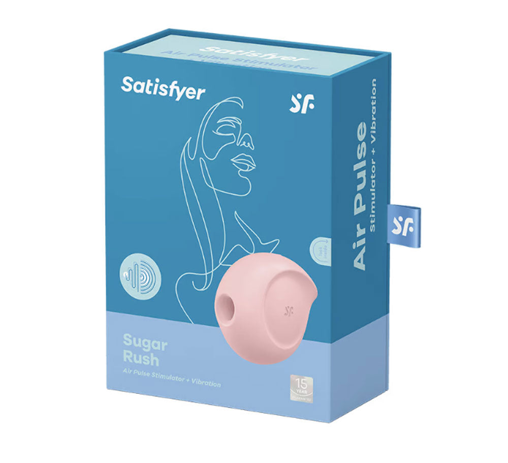 Satisfyer Sugar Rush - Air Pulse Stimulator Plus Vibration - Rose | 4061504051581 | Discreet Personal Wellness