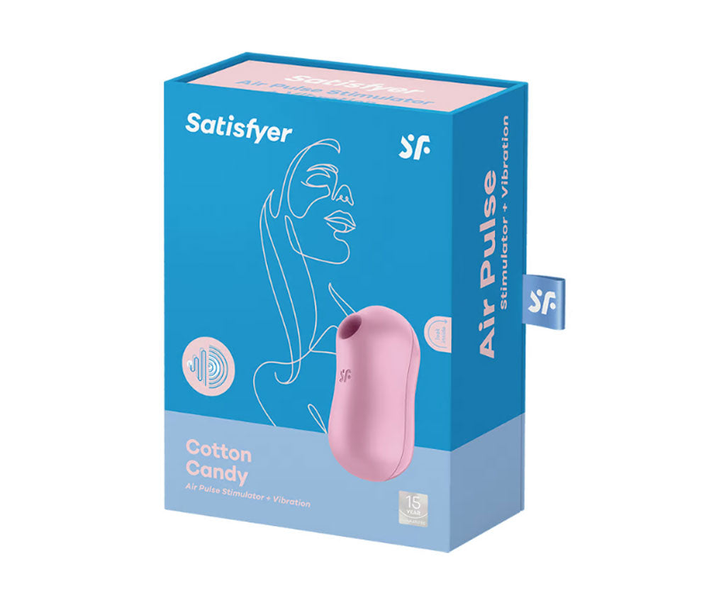 Satisfyer Cotton Candy - Air Pulse Stimulator Plus Vibrator - Lilac | 4061504051628 | Discreet Personal Wellness