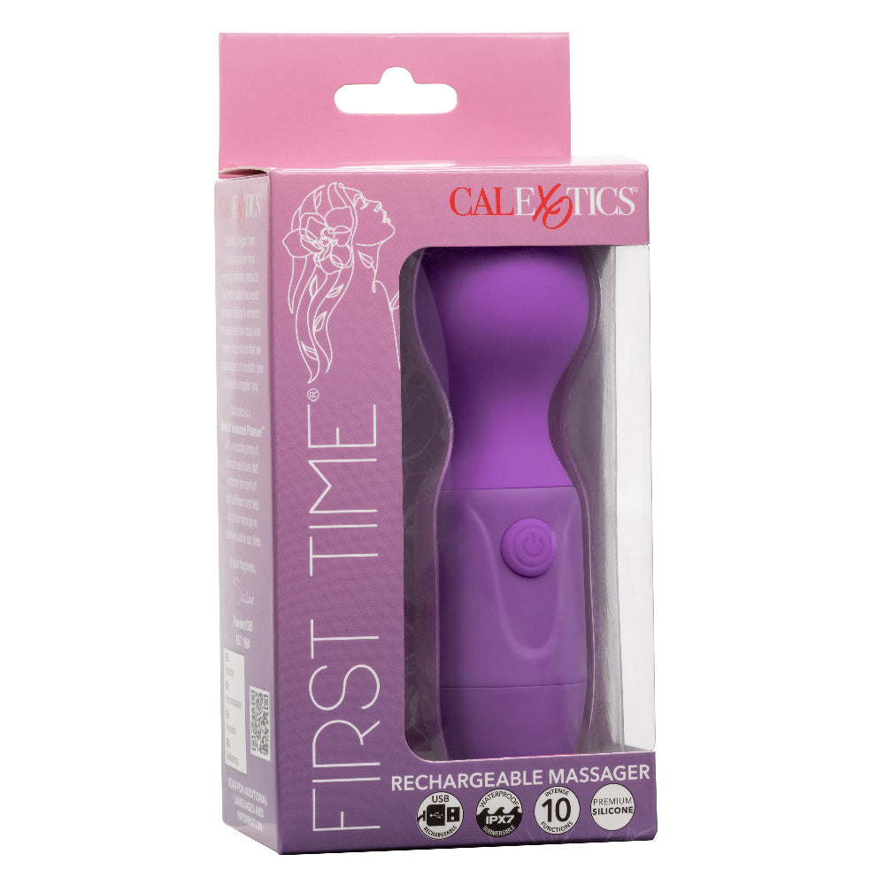 First Time Rechargeable Massager - Purple | 716770109774 | Discreet Personal Wellness