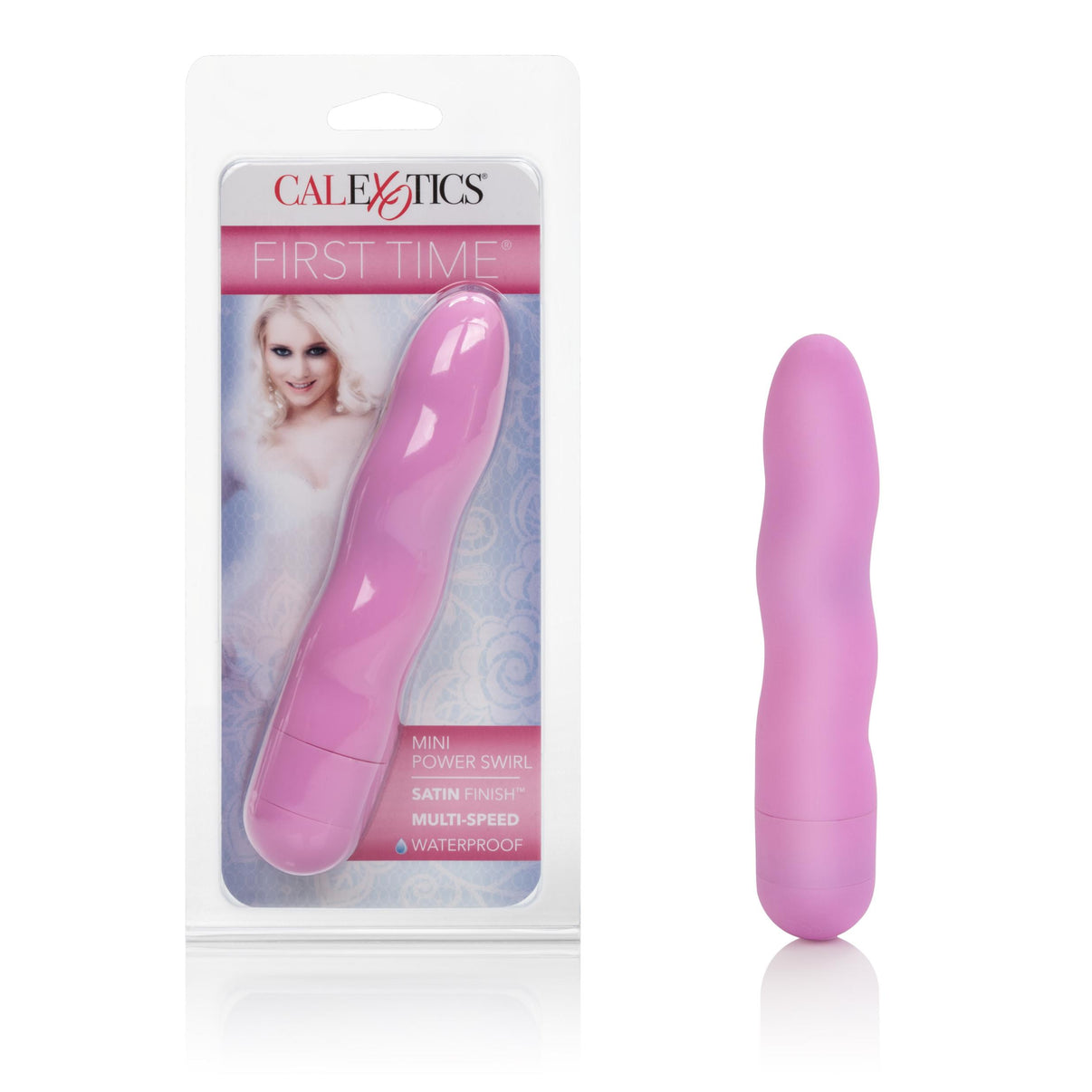 First Time Mini Power Swirl - Pink | 716770066701 | Discreet Personal Wellness