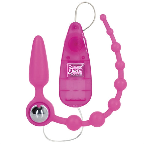 Booty Call Booty Double Dare Anal Beads - Pink | 716770078155 | Discreet Personal Wellness