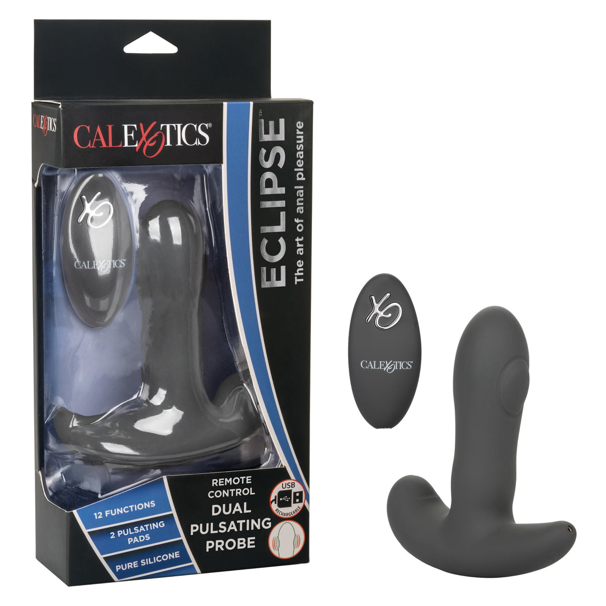 Eclipse Remote Control Dual Pulsating Probe | 716770097200 | Discreet Personal Wellness