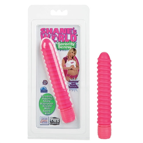 Shanes World Sorority Screw Vibe - Pink | 716770060051 | Discreet Personal Wellness