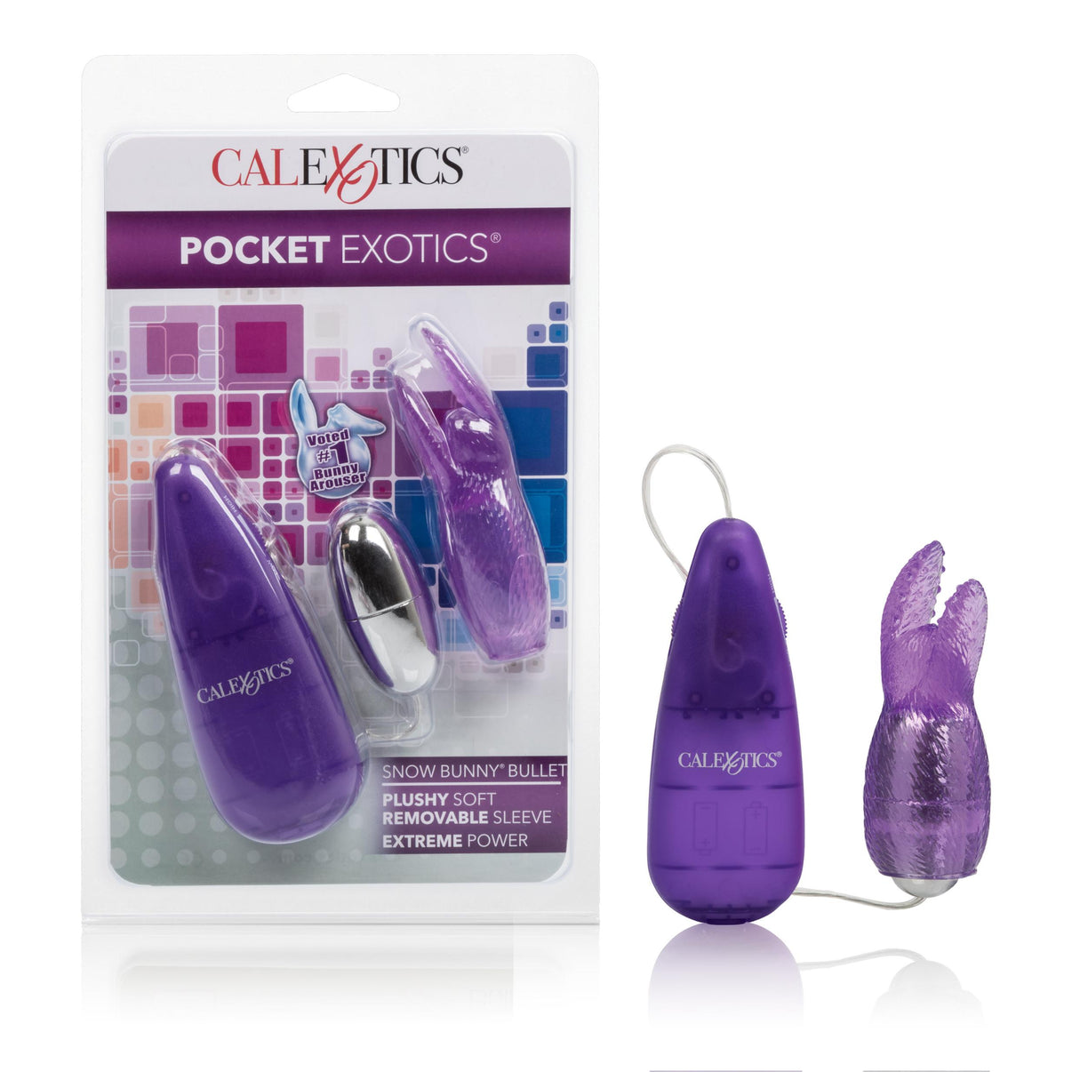 Pocket Exotics Snow Bunny Bullet - Purple | 716770085016 | Discreet Personal Wellness