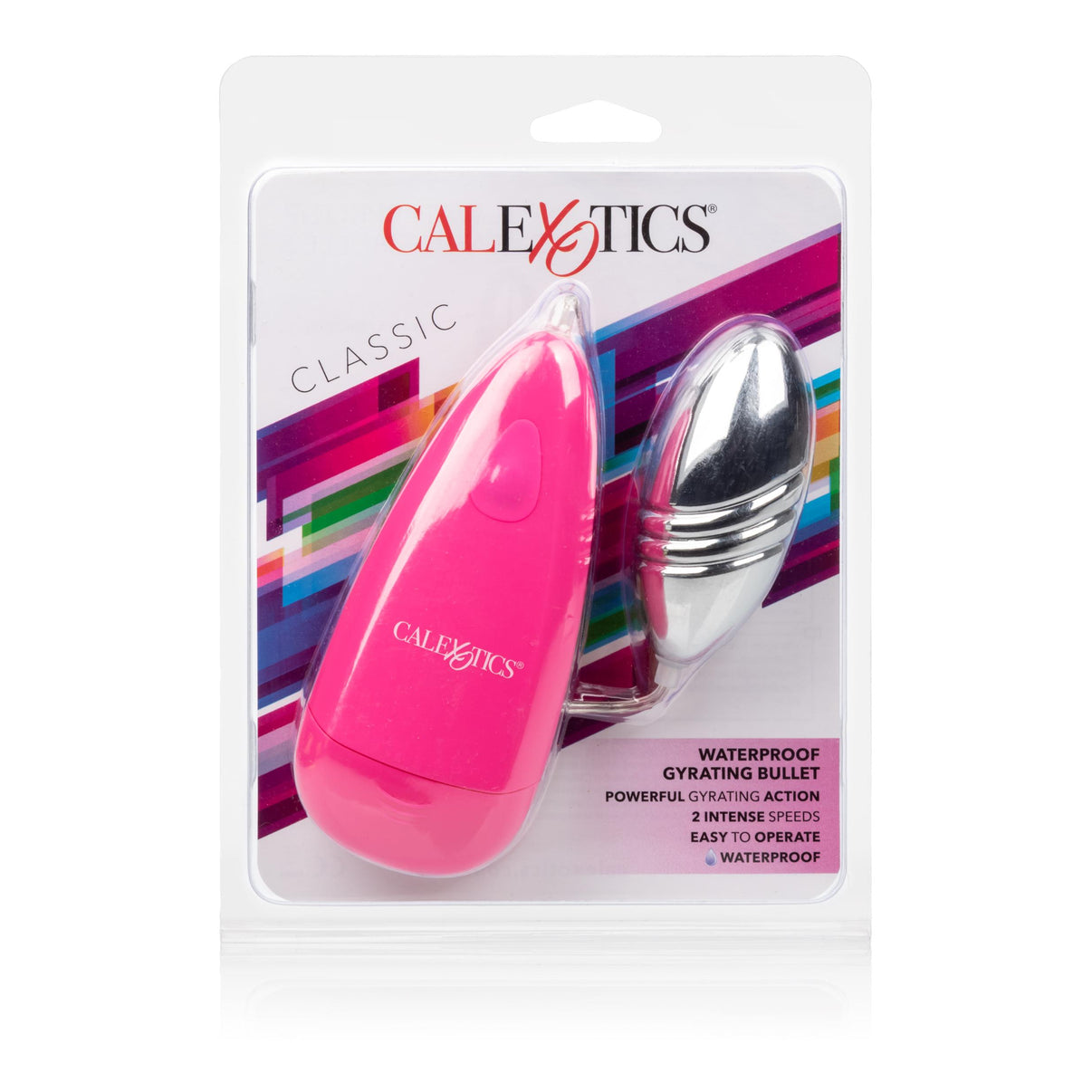 Waterproof Gyrating Bullet - Pink | 716770092137 | Discreet Personal Wellness