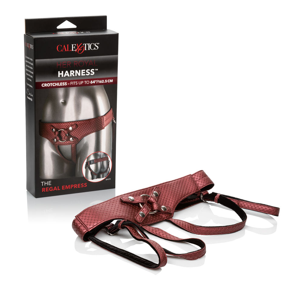 Her Royal Harness the Regal Empress - Red | 716770092069 | Discreet Personal Wellness