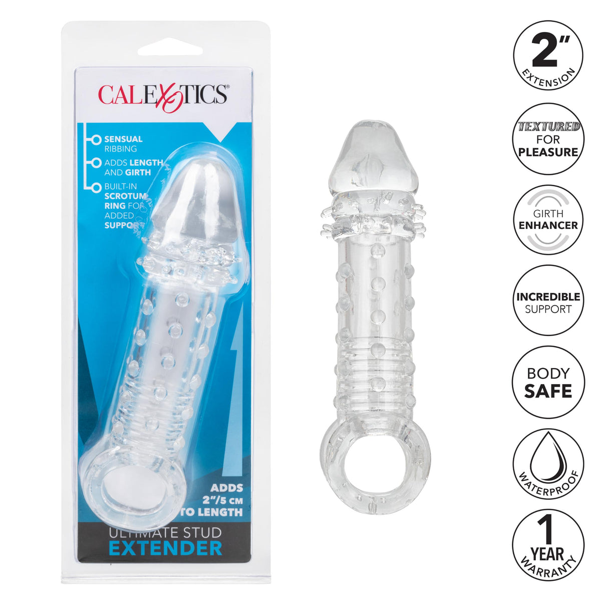 Ultimate Stud Extender - Clear | 716770094476 | Discreet Personal Wellness
