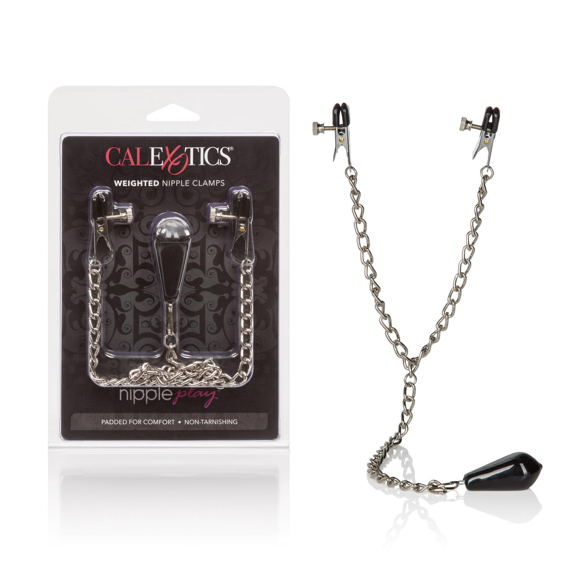 Weighted Nipple Clamps | 716770022202 | Discreet Personal Wellness