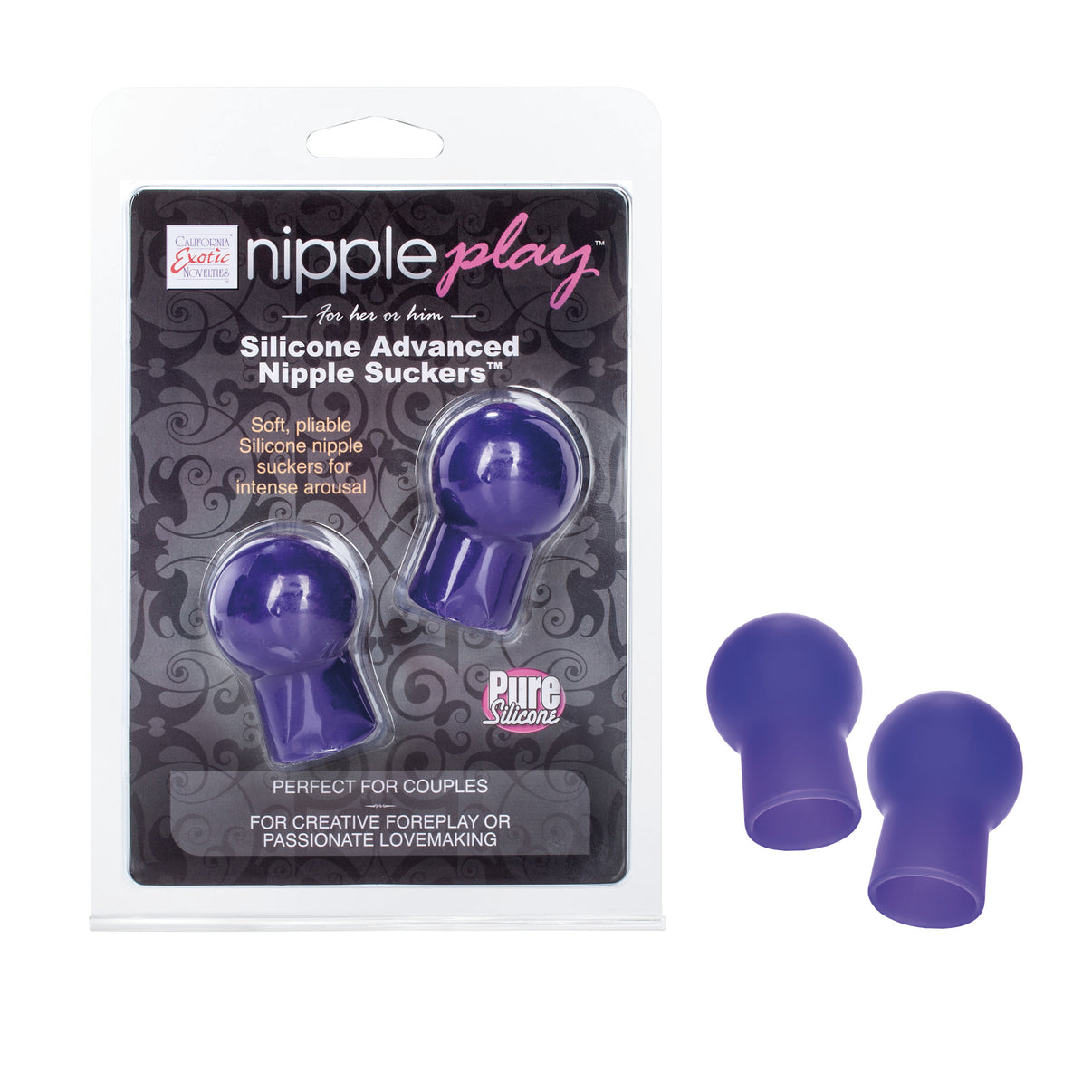 Nipple Play Silicone Advanced Nipple Suckers - Purple | 716770083500 | Discreet Personal Wellness