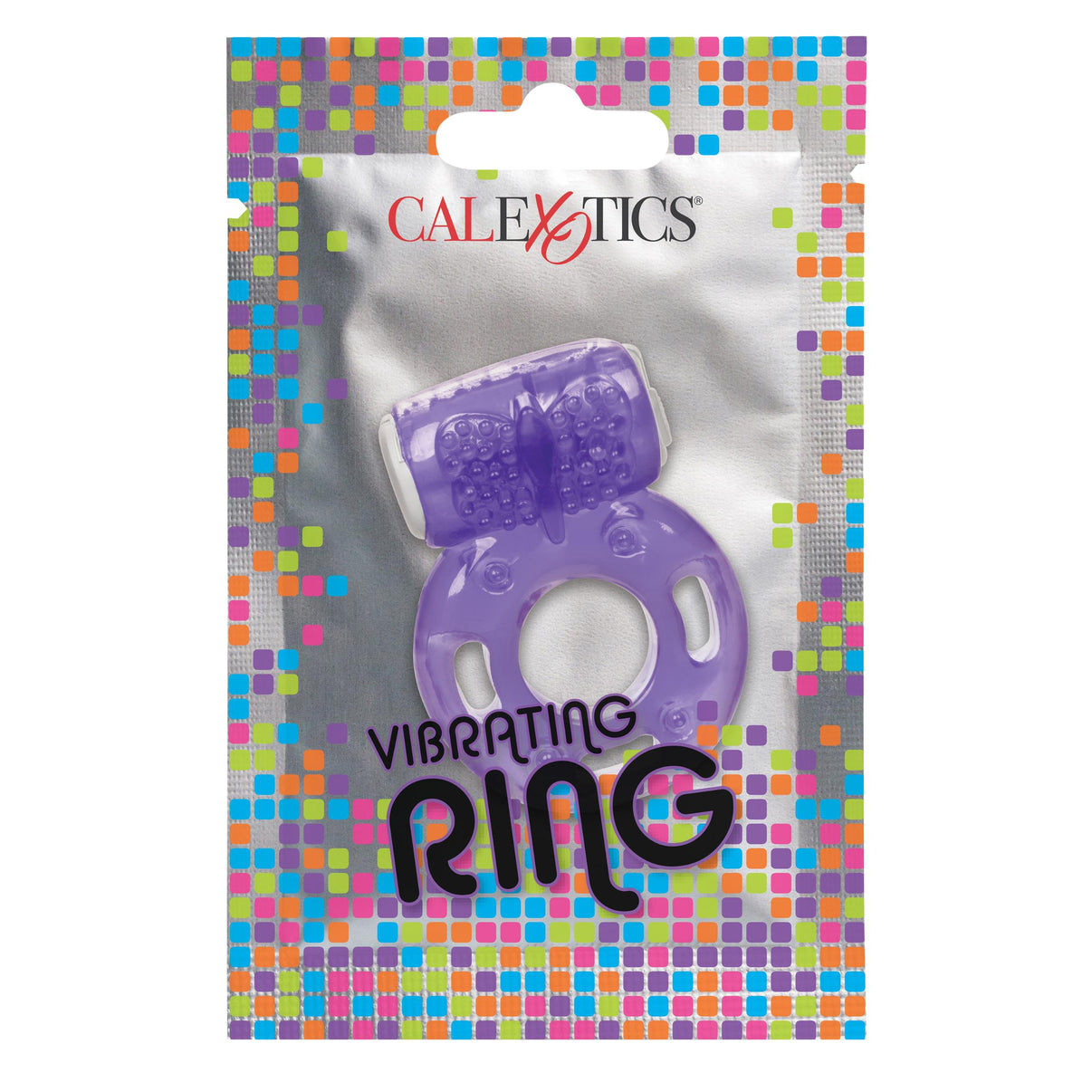 Foil Pack Vibrating Ring - Purple | 716770097682 | Discreet Personal Wellness