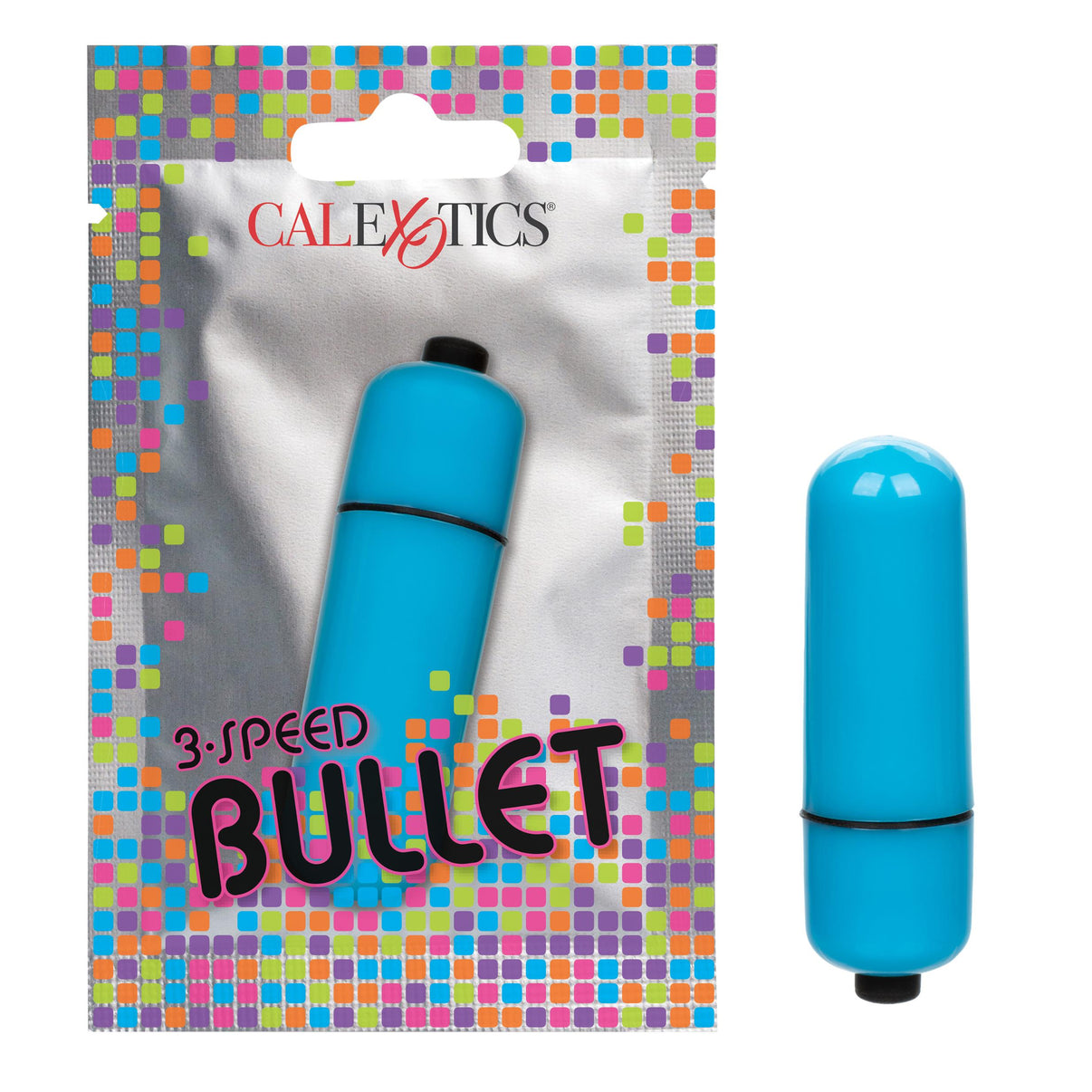Foil Pack 3-Speed Bullet - Blue | 716770097781 | Discreet Personal Wellness