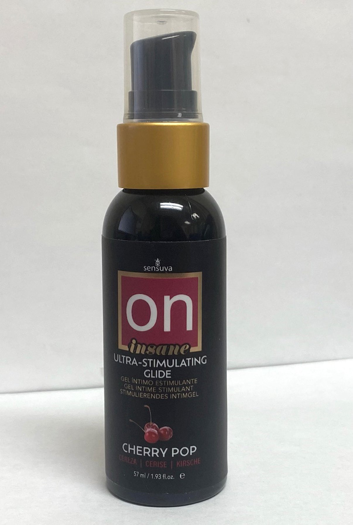 On Insane Ultra-Stimulating Glide Cherry Pop 2oz-57ml Bottle | 810002660771 | Discreet Personal Wellness