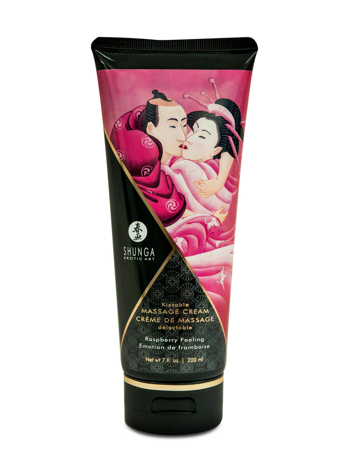 Kissable Massage Cream - Raspberry Feeling - 7 Fl. Oz. / 200 ml | 697309041010 | Discreet Personal Wellness